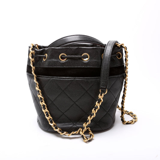Chanel CC Drawstring Bucket Caviar 30M Bag