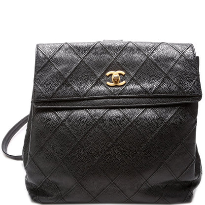 Chanel CC Square Quilted   Backpack 6M Bag