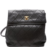 Chanel CC Square Quilted   Backpack 6M Bag