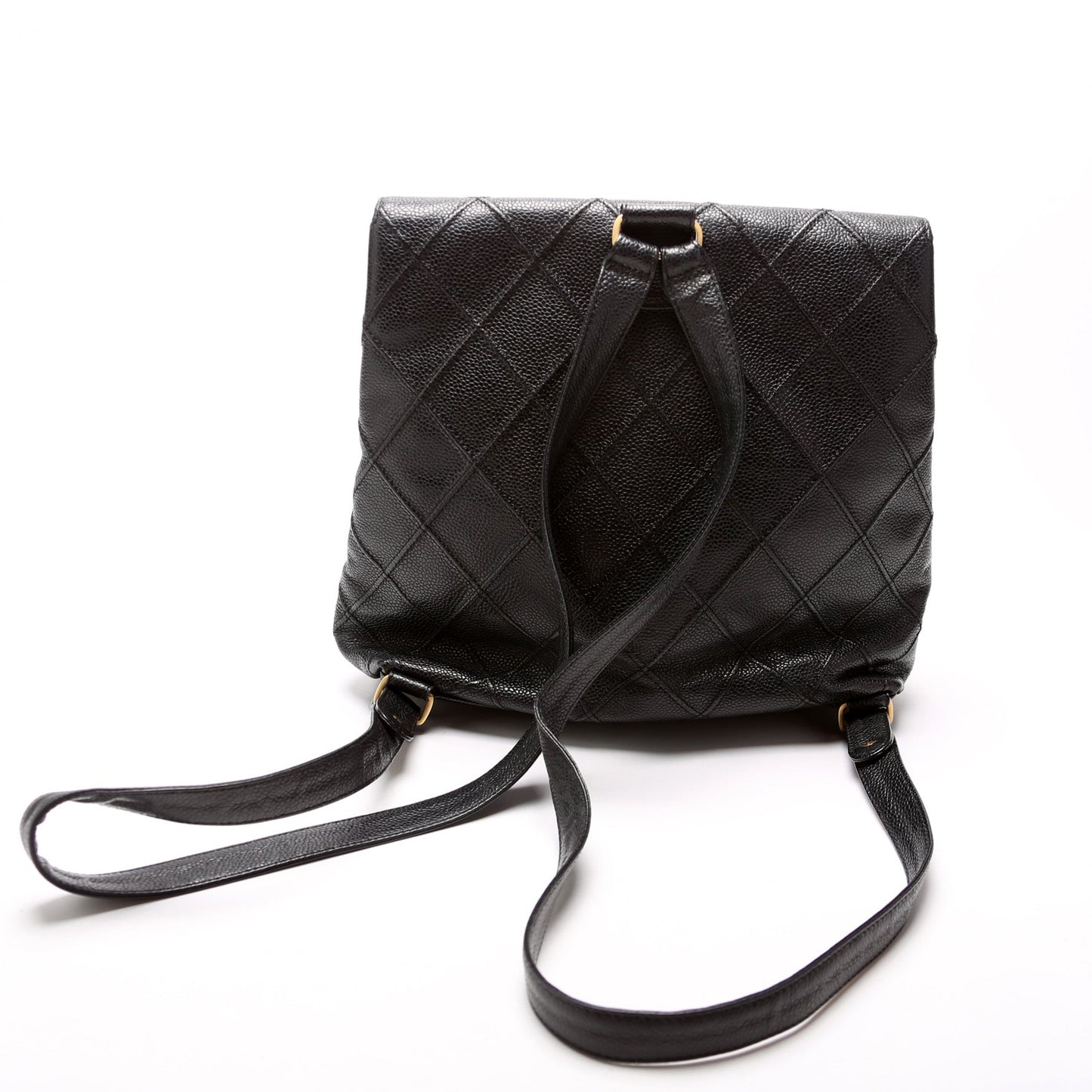 Chanel CC Square Quilted   Backpack 6M Bag