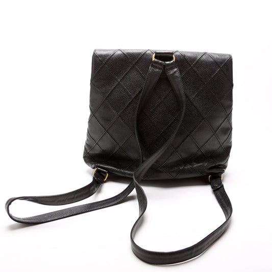 Chanel CC Square Quilted   Backpack 6M Bag
