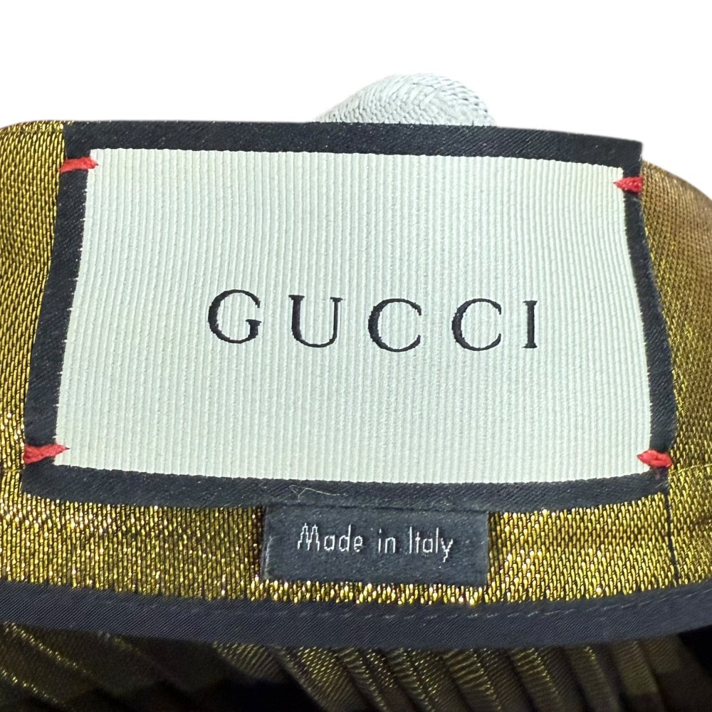 Gucci Silk Pleated Skirt