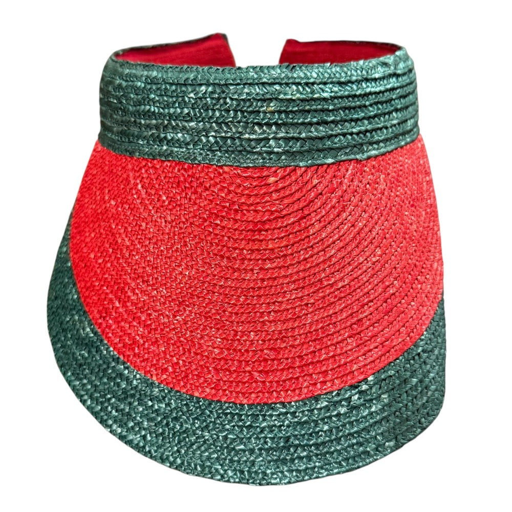 Gucci Raffia Sun Visor