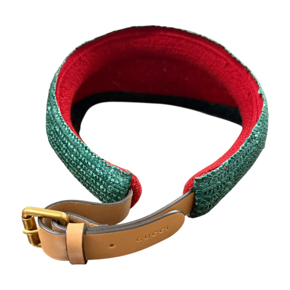 Gucci Raffia Sun Visor
