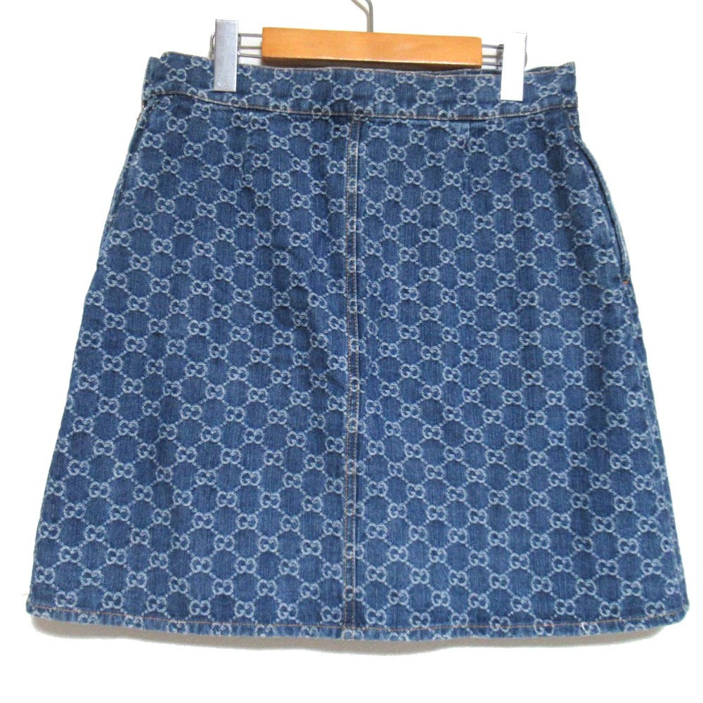 Gucci GG Denim Jacquard Mini Skirt