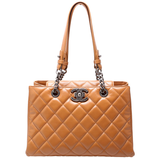 Chanel City Rock Shopping Tote Quilted Goatskin 21M Bag