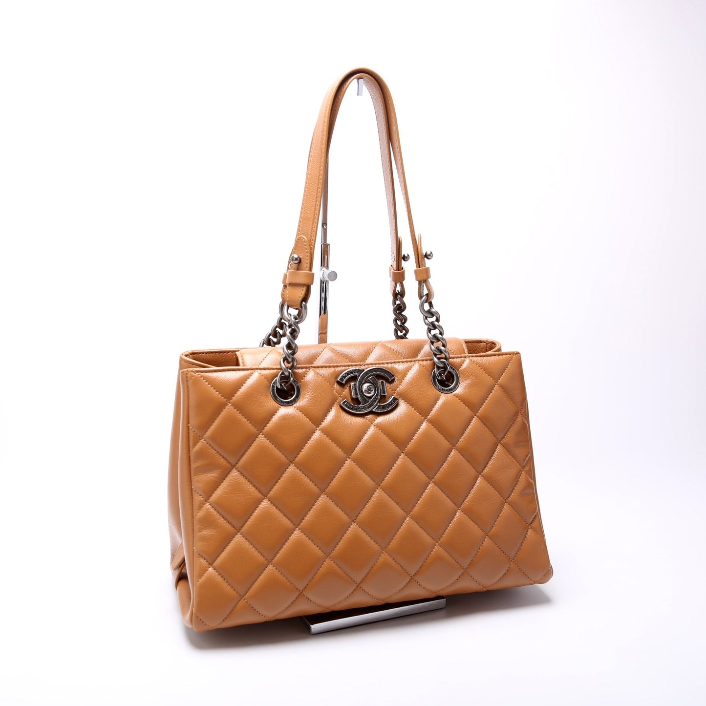 Chanel City Rock Shopping Tote Quilted Goatskin 21M Bag