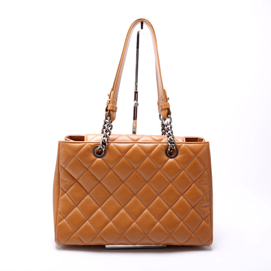 Chanel City Rock Shopping Tote Quilted Goatskin 21M Bag