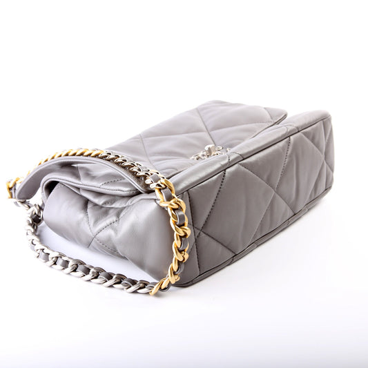 Chanel Quilted Goatskin 19 Large Flap 32+M Bag