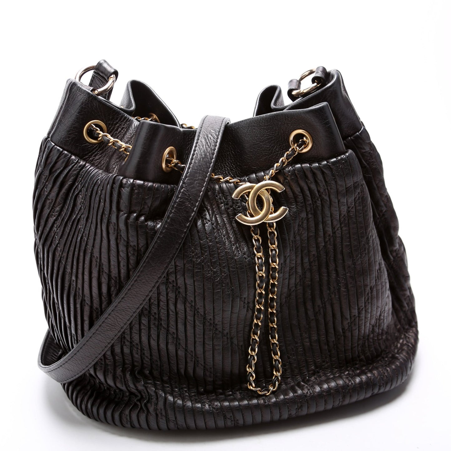Chanel Coco Pleats Drawstring 24M Bag