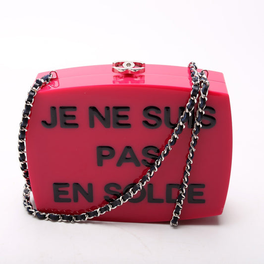 Chanel Plexiglass Clutch Evening in the Streets Bag