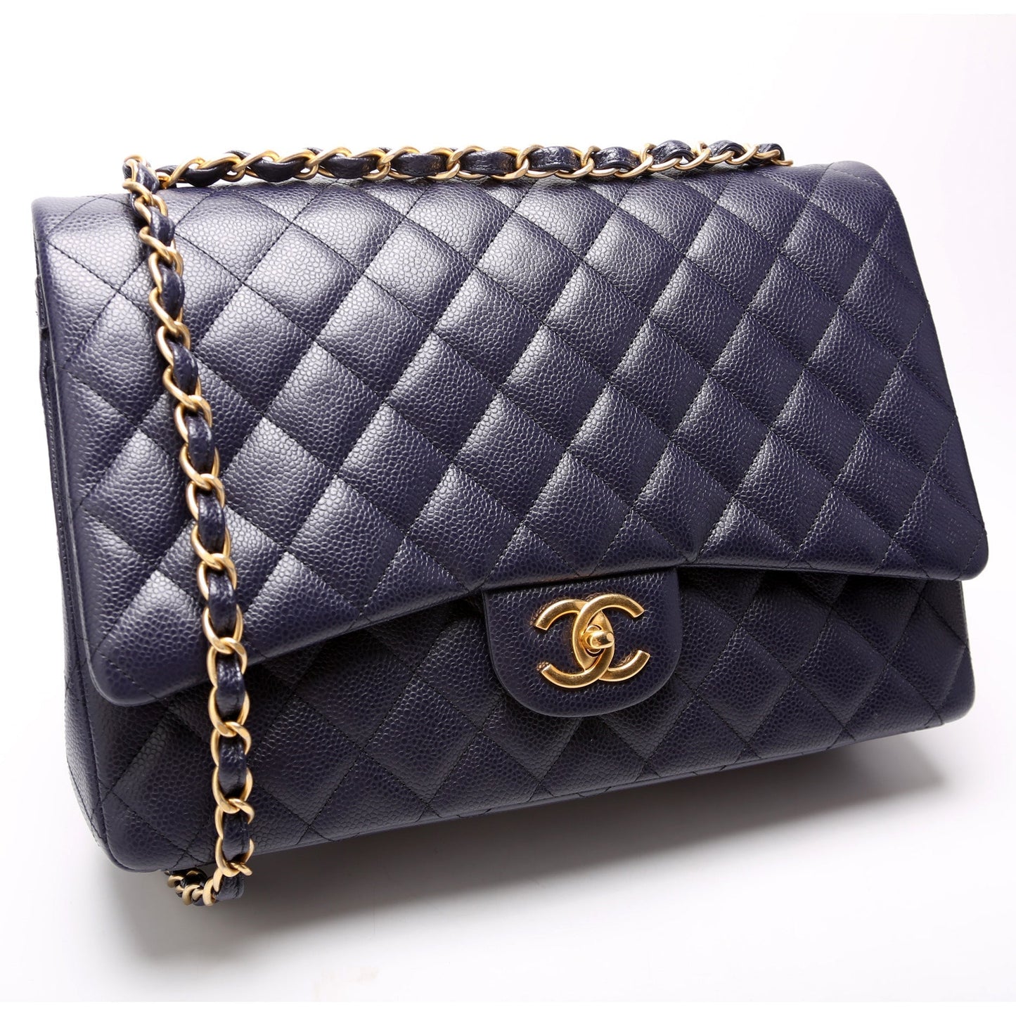 Chanel Classic Flap Maxi Caviar 21-24M Bag