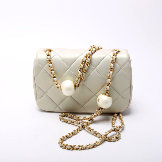 Chanel Pearly Mini Flap Lambskin RFID Bag