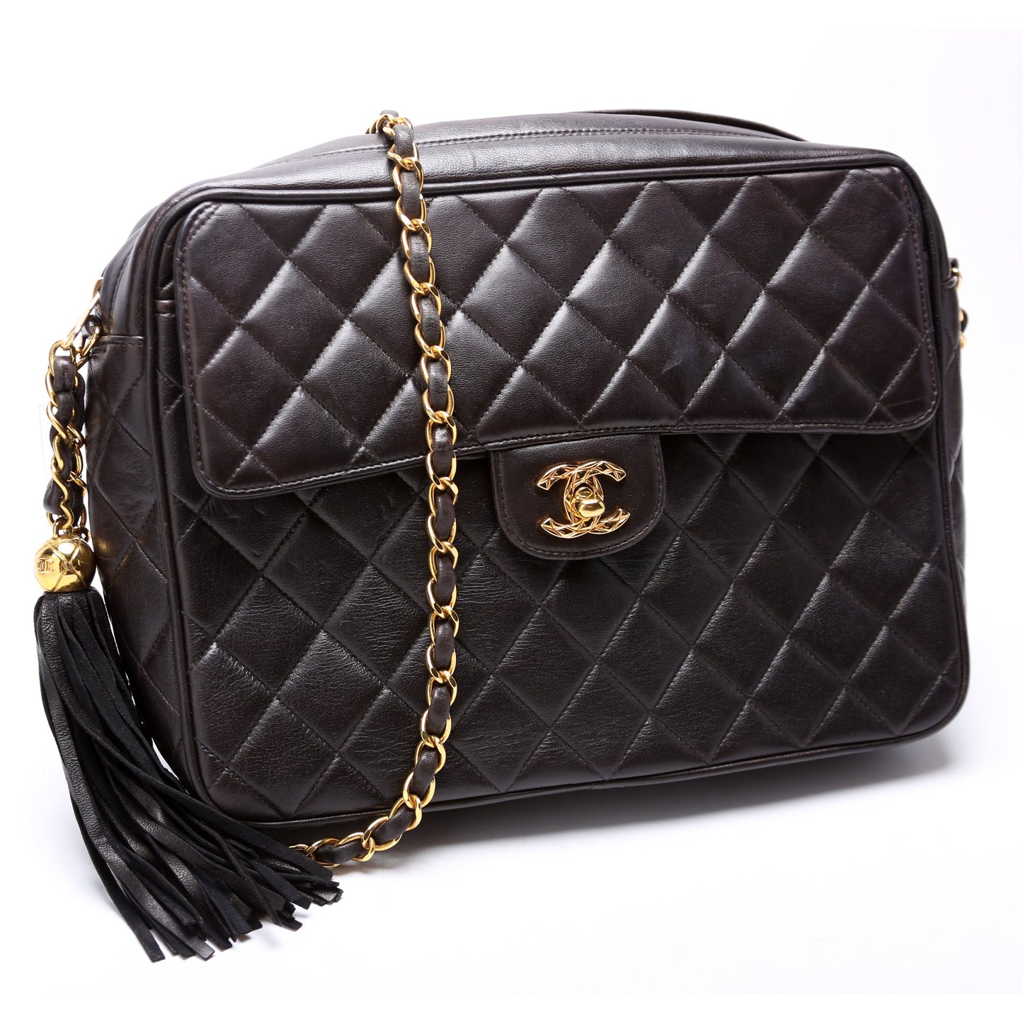 Chanel CC Front Pocket Tassel Camera   3M Bag