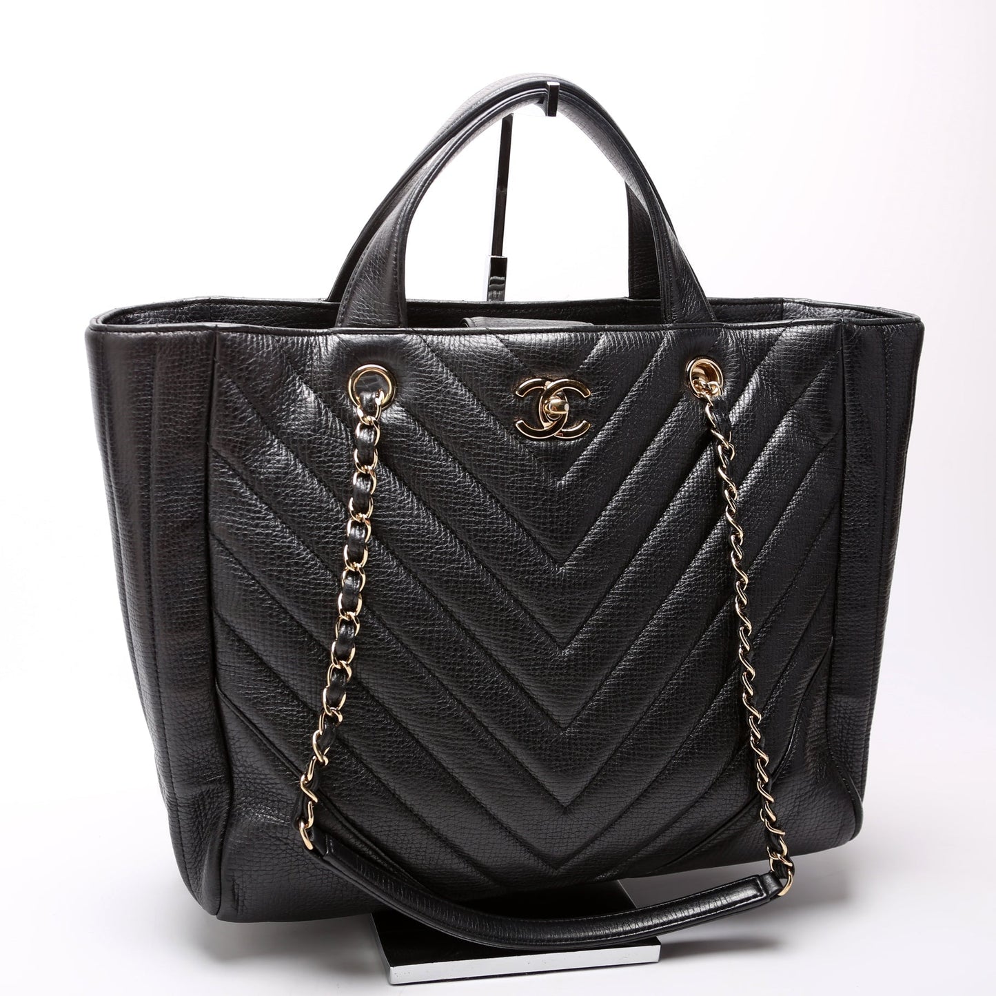 Chanel Chevron Statement Tote 24M Bag