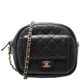Chanel CC Day Camera Case Quilted Caviar 27M Bag