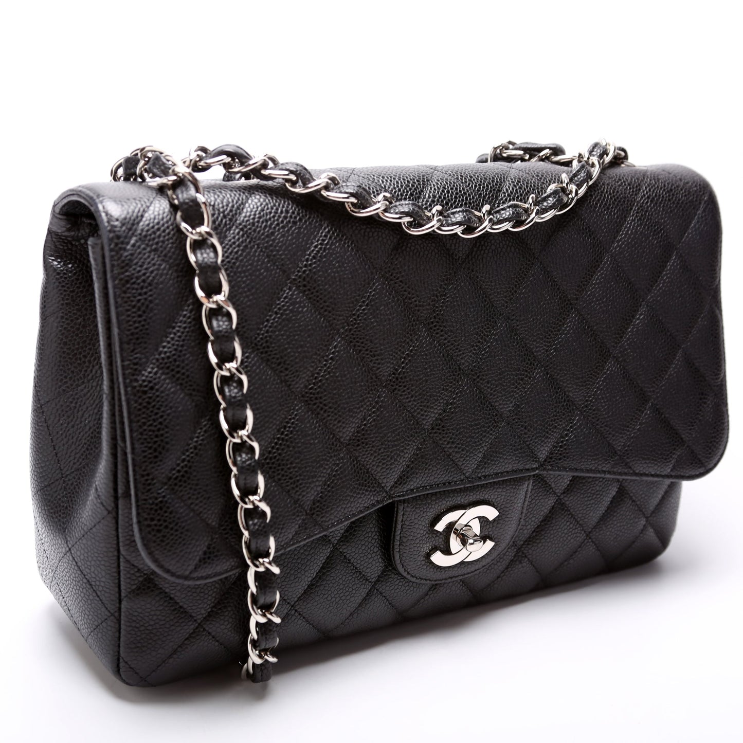 Chanel Classic Flap Jumbo Caviar 10-13M Bag