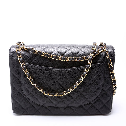 Chanel Classic Flap Maxi Caviar 20M Black Bag