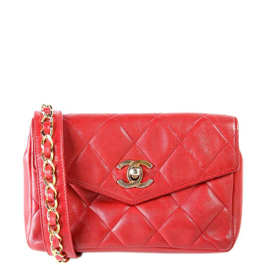 Chanel CC Turnlock Waist   Belt Size 75/30 Red Bag