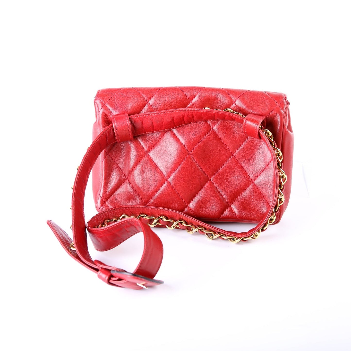 Chanel CC Turnlock Waist   Belt Size 75/30 Red Bag