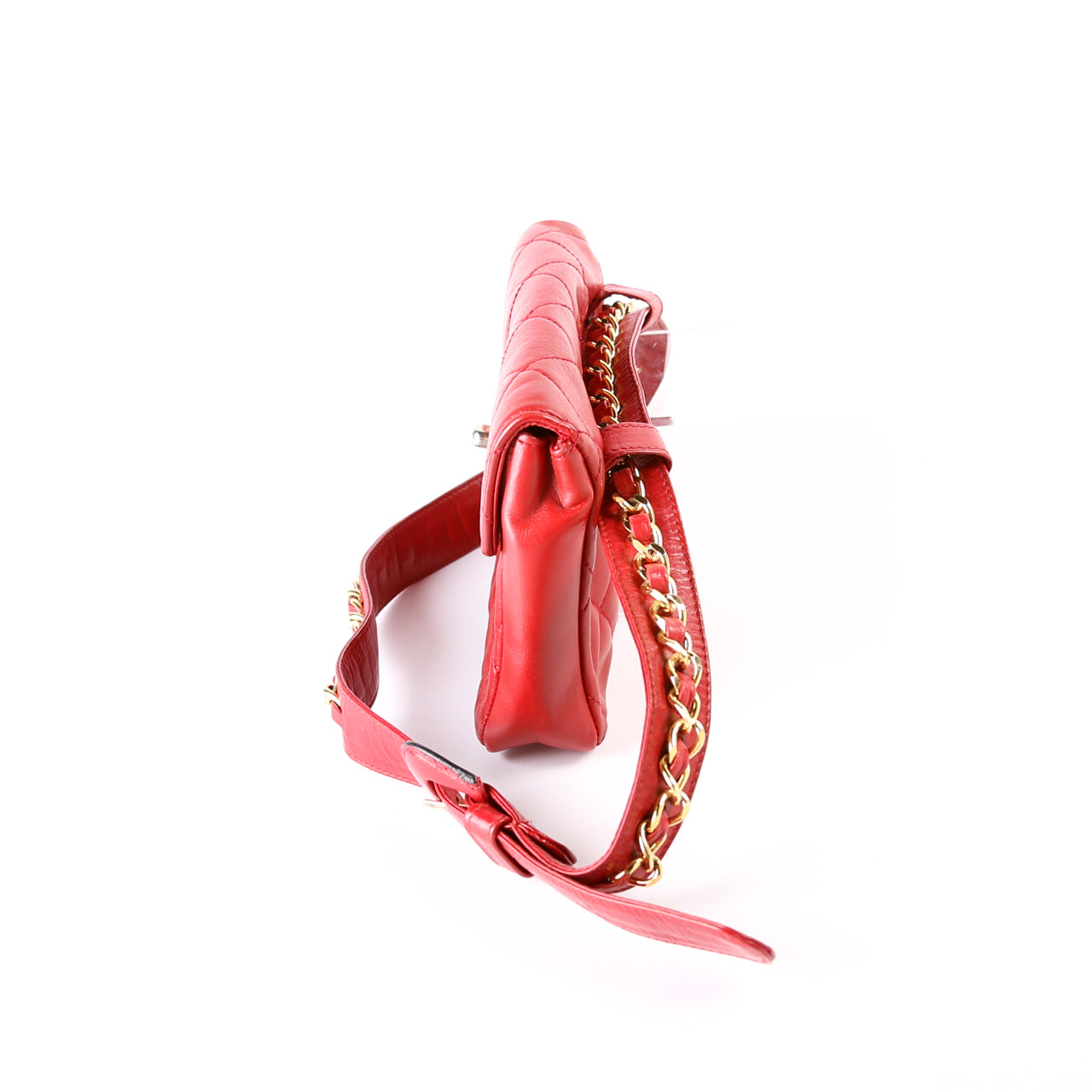 Chanel CC Turnlock Waist   Belt Size 75/30 Red Bag