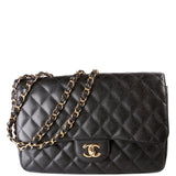 Chanel Classic Flap Jumbo Caviar 10-13M Black Bag