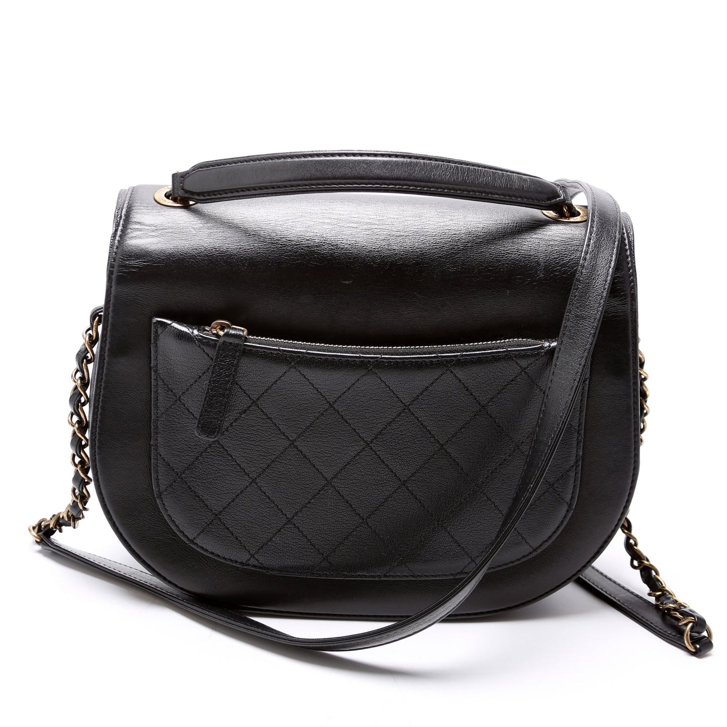 Chanel Coco Curve Messenger Small Goatskin/Calfskin 24M Black Bag