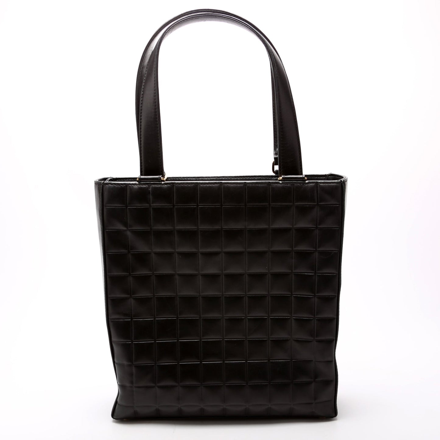 Chanel Chocolate Bar Vertical Tote Lambskin 6M Black Bag