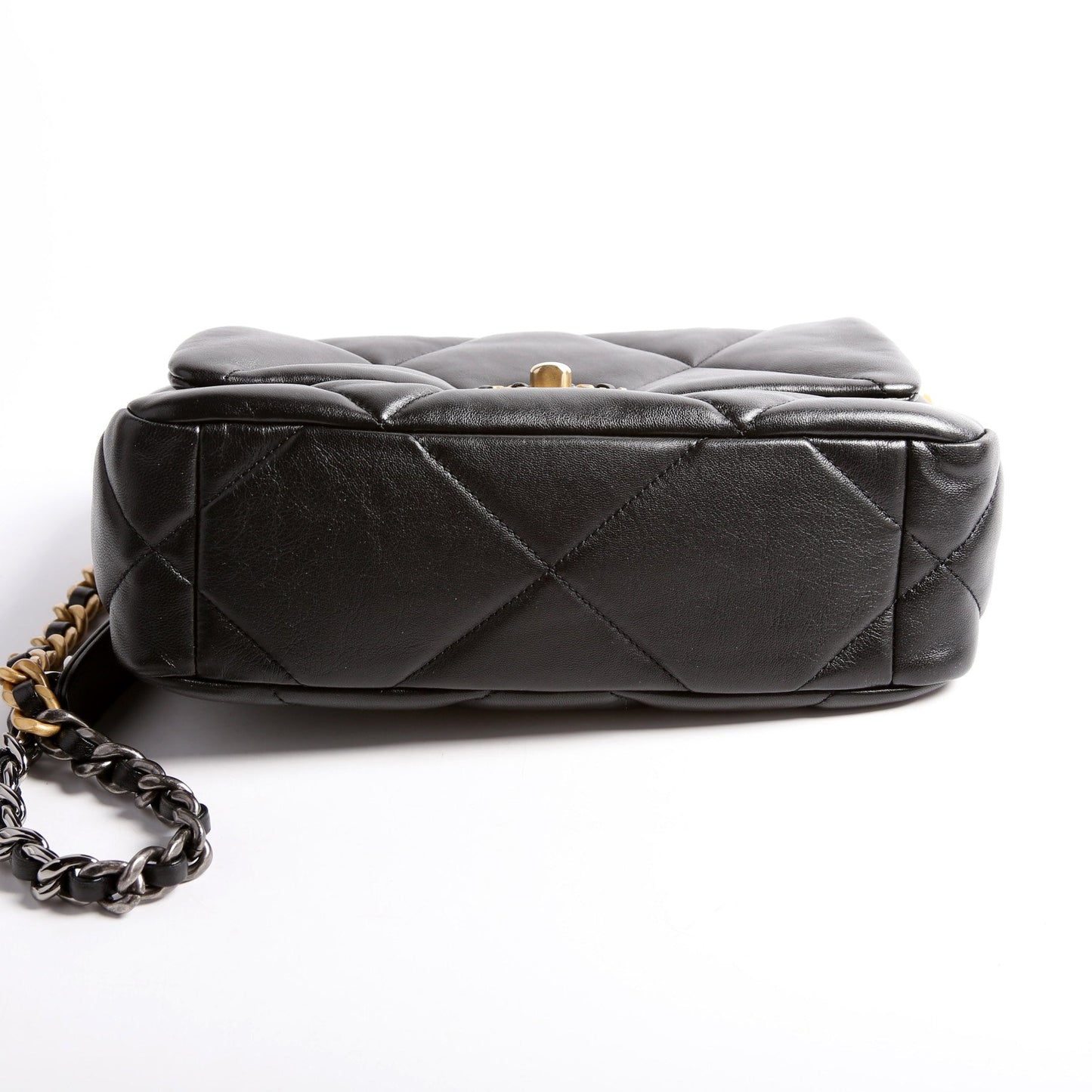 Chanel Quilted Goatskin 19 Medium Flap RFID Black Bag
