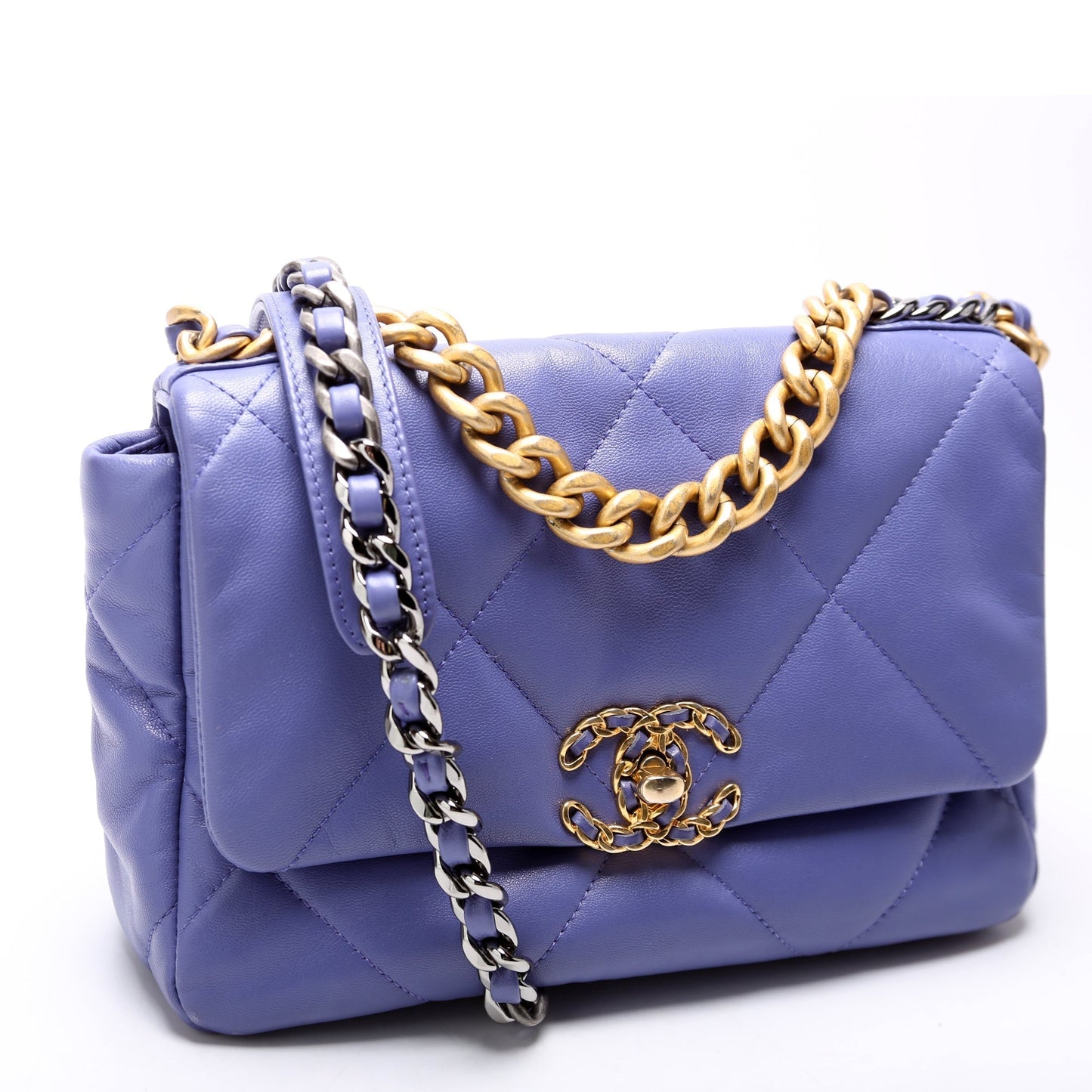 Chanel Quilted Goatskin 19 Medium Flap 30M Bag