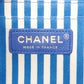 Amelia Calfskin Quilted Chevron Small Single Flap Blue