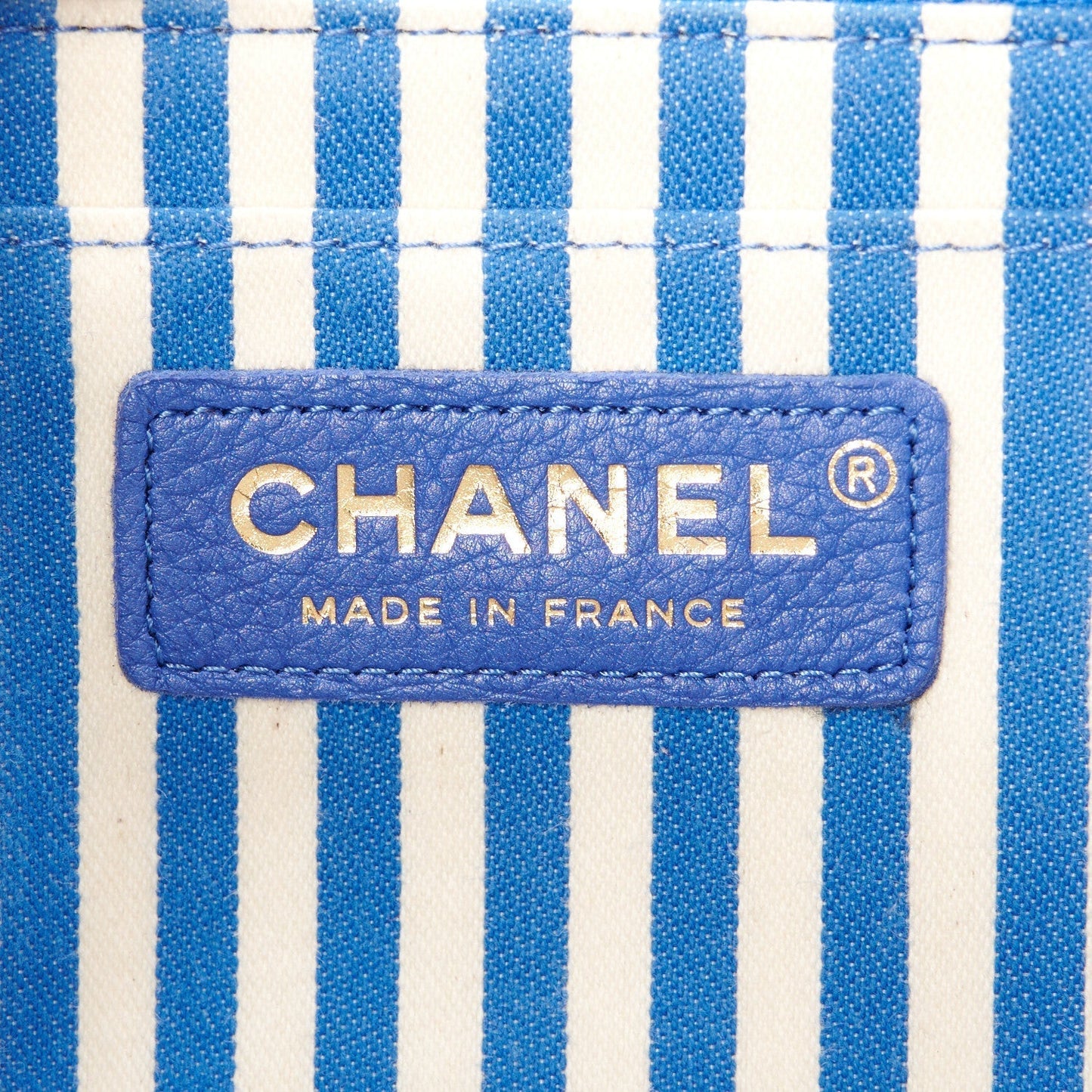 Amelia Calfskin Quilted Chevron Small Single Flap Blue