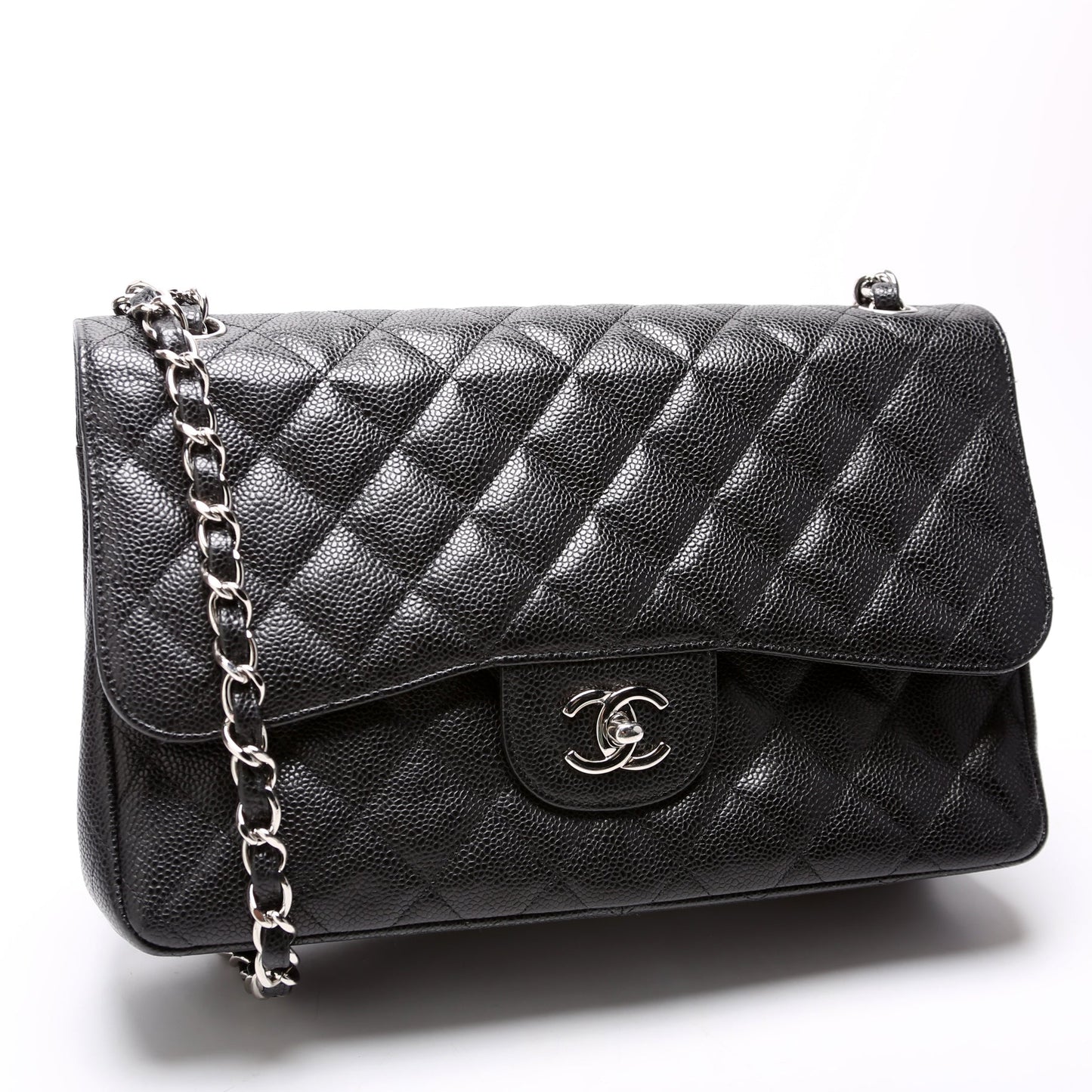 Chanel Classic Flap Jumbo Caviar Bag
