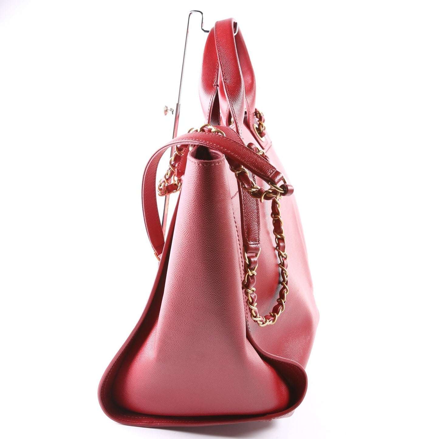 Chanel Deauville Studded Caviar Leather Med Tote 26M Bag