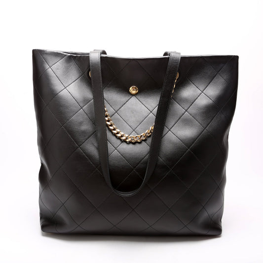 Chanel Club Monaco Tote Calfskin RFID Black Bag