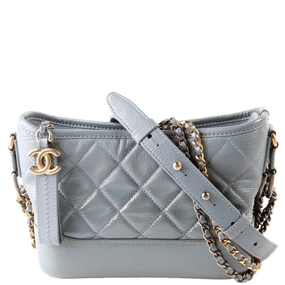 Chanel Gabrielle Hobo Small Calfskin 25M Blue Bag