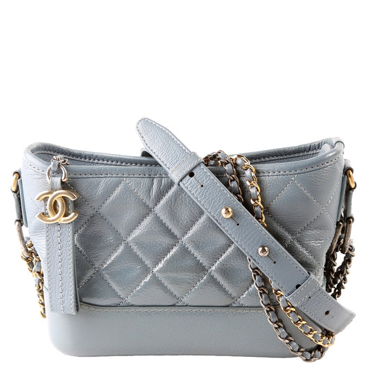 Chanel Gabrielle Hobo Small Calfskin 25M Blue Bag