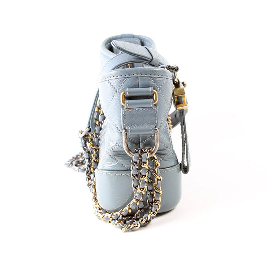 Chanel Gabrielle Hobo Small Calfskin 25M Blue Bag