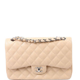 Chanel Classic Flap Jumbo Caviar 14-16M Nude Bag