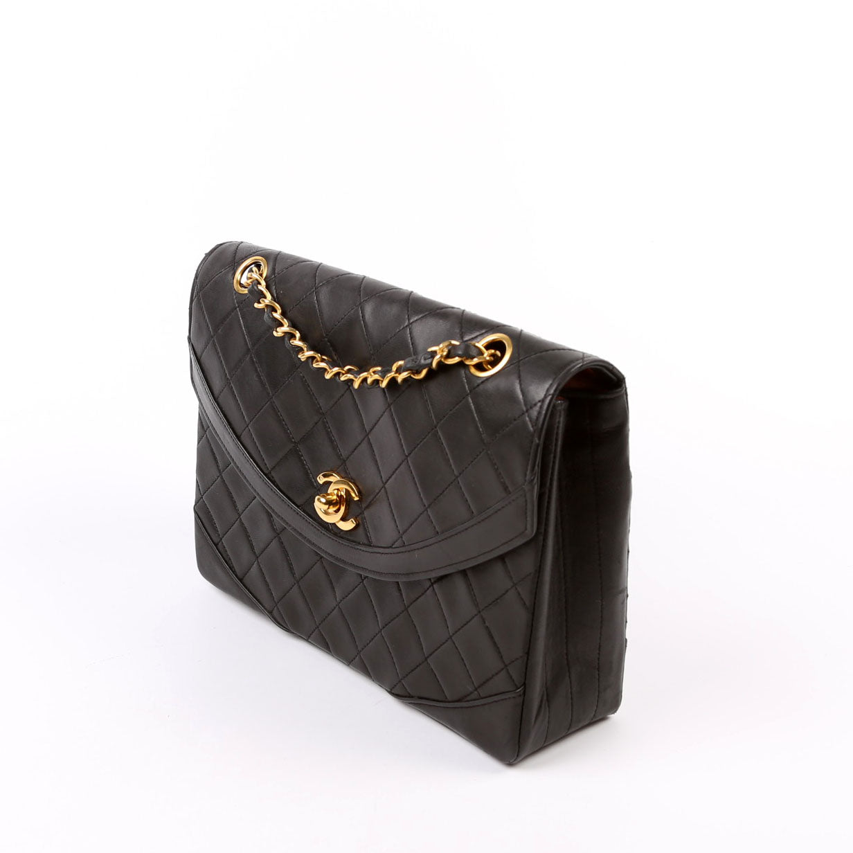 Chanel CC Flap Shoulder Quilted Lambskin   0M Bag