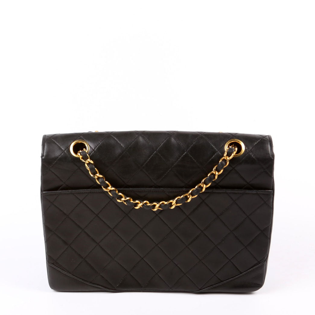 Chanel CC Flap Shoulder Quilted Lambskin   0M Bag