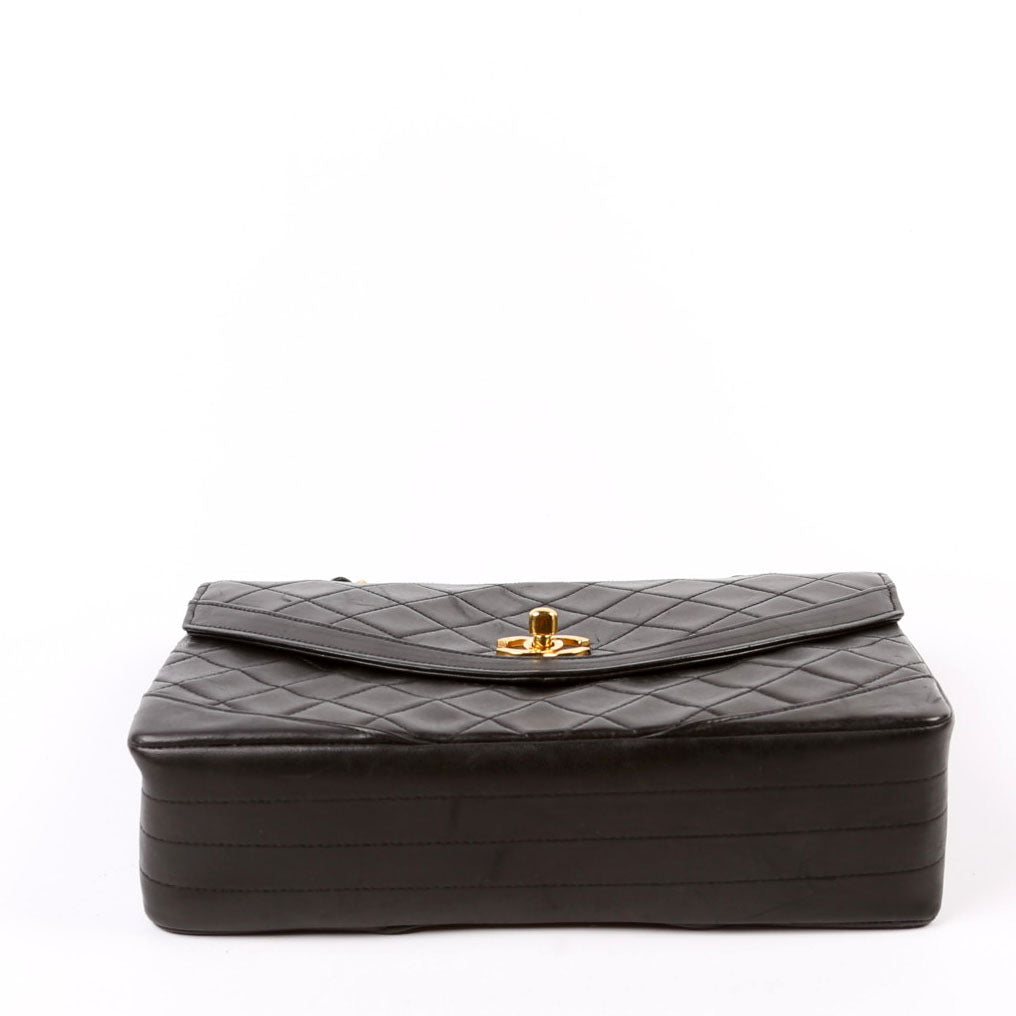 Chanel CC Flap Shoulder Quilted Lambskin   0M Bag