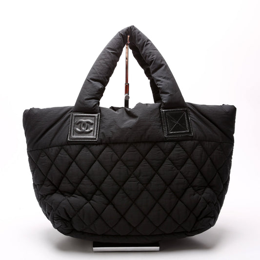 Chanel Coco Cocoon Nylon Small Black Bag