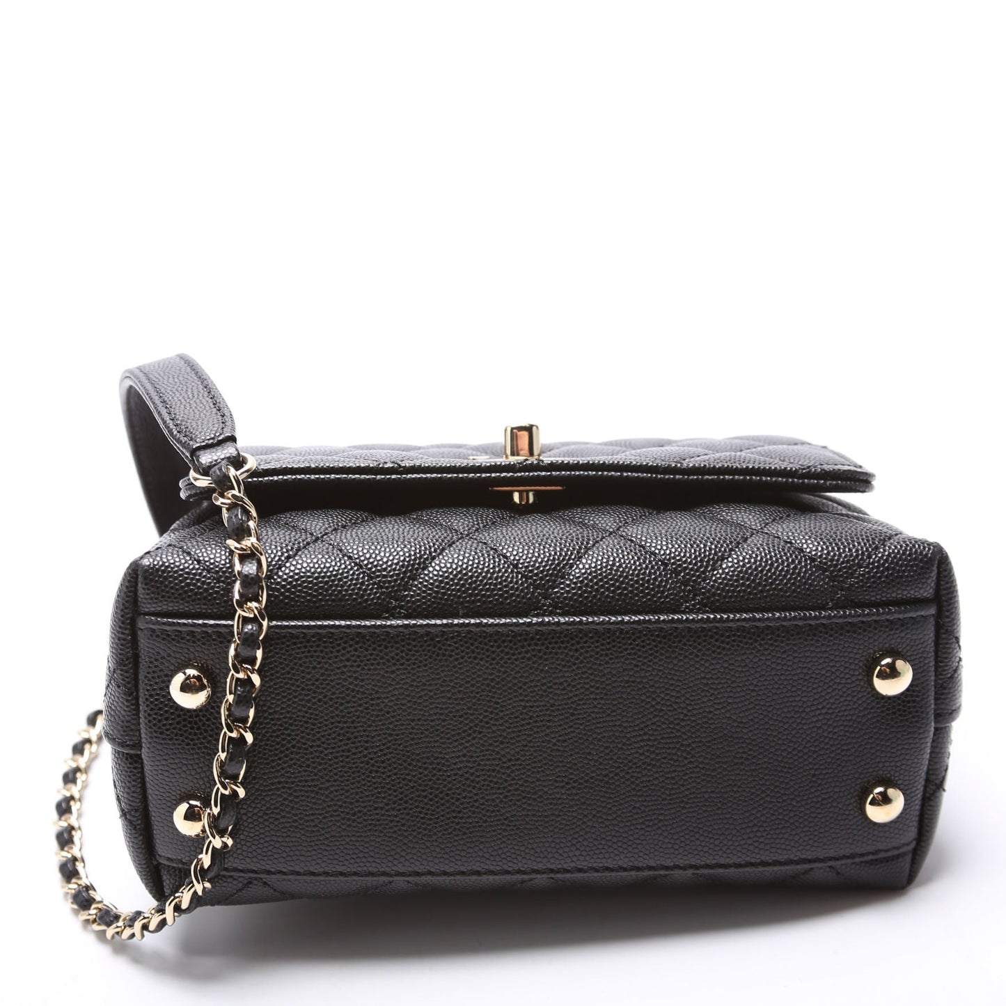 Chanel Coco Top Handle Extra Mini Caviar RFID Black Bag