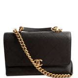 Chanel Quilted Caviar Diamond Top Handle Flap 30M Bag
