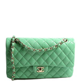 Chanel Classic Flap Medium Caviar 31M Green Bag
