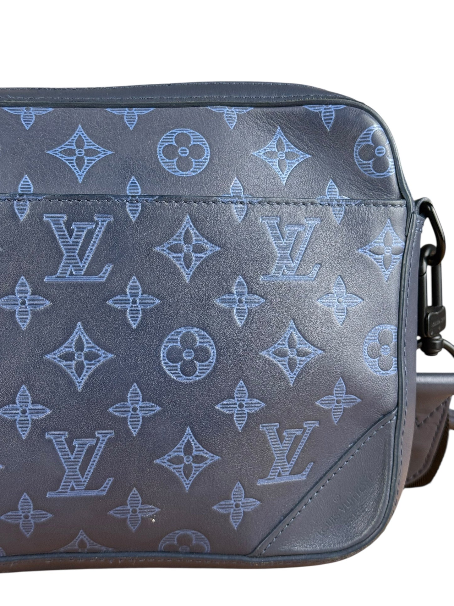 Louis Vuitton Duo Navy Shadow Monogram Messenger Bag