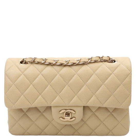 Chanel Classic Flap Small Caviar Neutral Bag