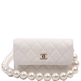 Chanel Maxi Pearls WOC Lambskin 30M White Bag