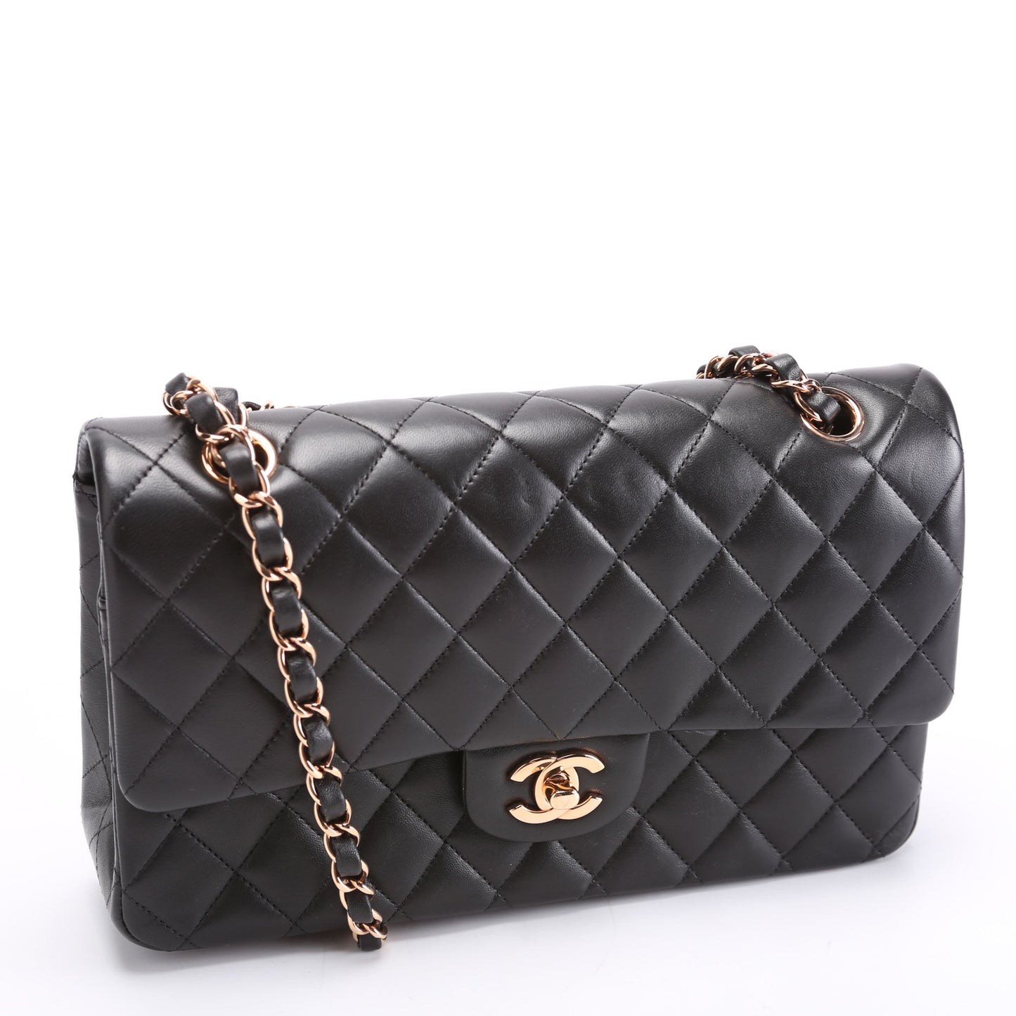 Chanel Classic Flap Medium Lambskin RFID Black Bag